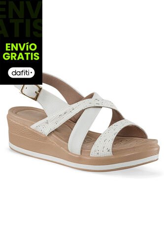 Sandalias Tacón Andrey Blanco Croydon Para Mujer Croydon