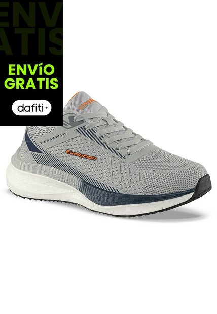 Tenis Running Forok Gris Croydon Para Hombre