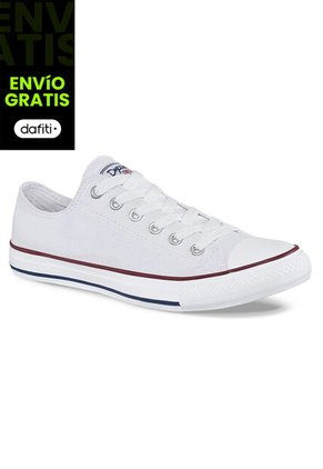 Tenis Discovery Bajo Blanco-Rojo Para Hombre Y Mujer Croydon
