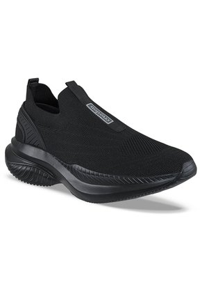 Tenis Para Caminar Zafali Negro-Negro Croydon Para Hombre