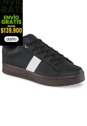 Tenis Urbanos Derick Negro Croydon Para Hombre
