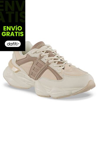 Tenis Urbanos Nado Beige-Beige Croydon Para Mujer Croydon