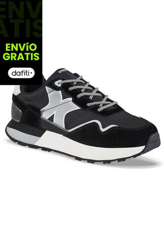 Tenis Urbanos Terniza Negro-Plata Croydon Para Mujer Croydon