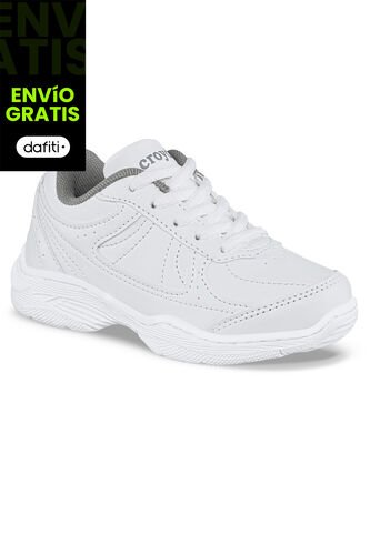 Tenis Colegial 10 New Blanco Para Niño Y Niña Croydon Croydon