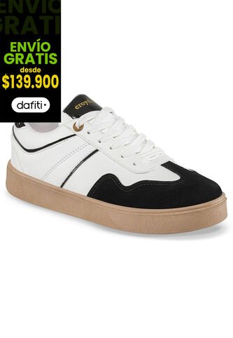 Tenis Urbanos Myranda Blanco-Negro Croydon Para Mujer Croydon