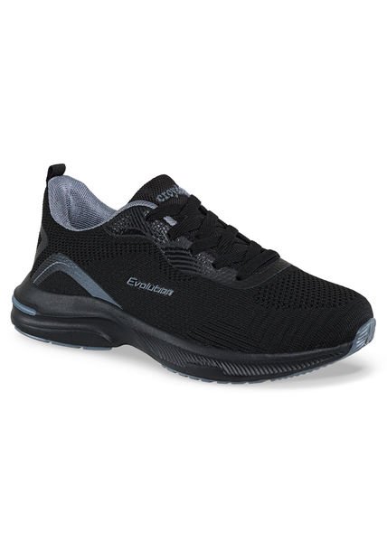 Tenis Pulmi Negro-Gris Para Mujer Croydon