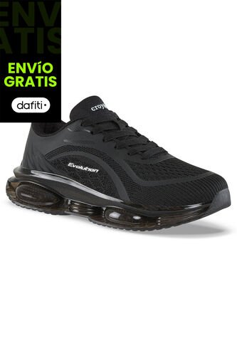 Tenis Running Lumo Negro-Negro Croydon Para Mujer Croydon