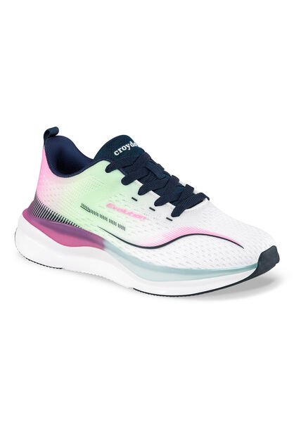 Tenis Running Glynt Blanco-Azul O Para Mujer Croydon
