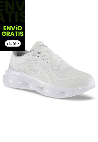 Tenis Running Lumo Blanco-Blanco Croydon Para Mujer Croydon