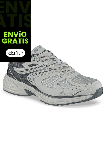Tenis Urbanos Bilaro Gris-Gris Croydon Para Hombre