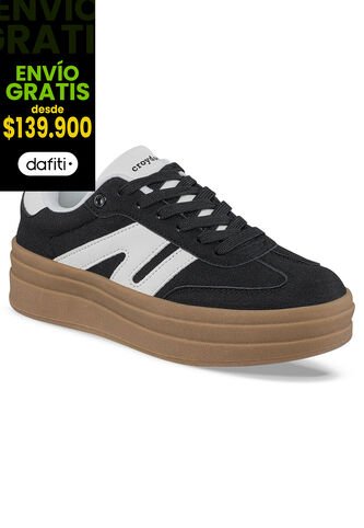 Tenis Urbanos Vintar Negro Croydon Para Mujer Croydon