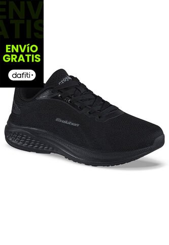 Tenis Running Zelar Negro-Negro Croydon Para Mujer Croydon