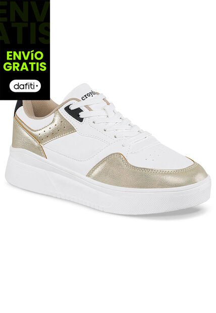 Zapatos Quasa Blanco-Oro Para Mujer Croydon