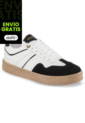 Tenis Urbanos Myranda Blanco-Negro Croydon Para Mujer Croydon