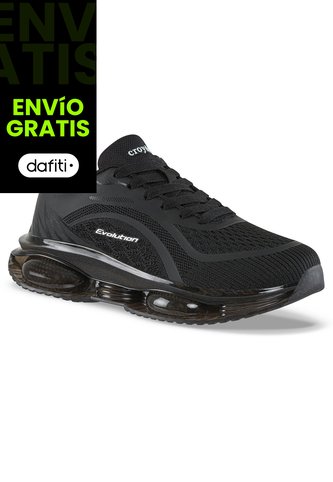 Tenis Running Lumo Negro-Negro Croydon Para Mujer Croydon
