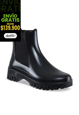 Botines Lluvia Kathie Negro Croydon Para Mujer Croydon