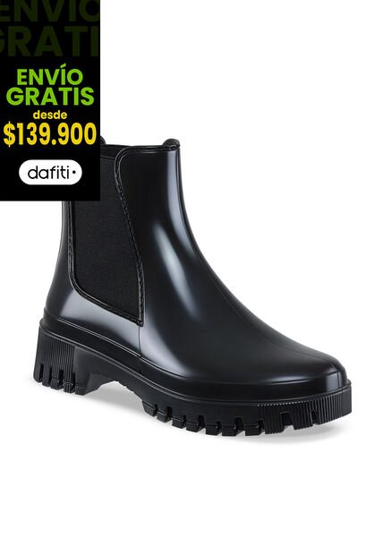 Botines Lluvia Kathie Negro Croydon Para Mujer