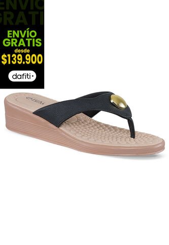 Sandalias Tacón Eluney Negro Para Mujer Croydon Croydon