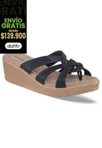 Sandalias Tacón Kamelia Negro Para Mujer Croydon Croydon