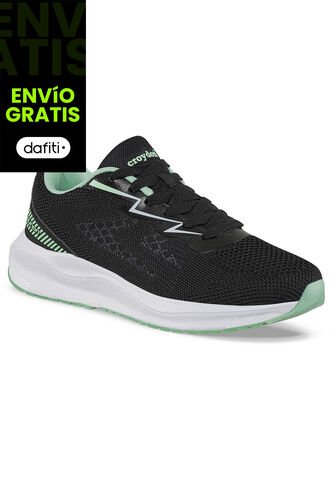 Tenis Running Drig Negro-Verde Croydon Para Mujer Croydon