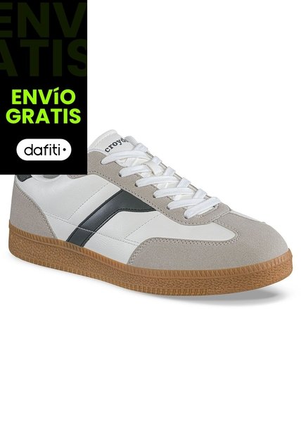 Tenis Casuales Ilor Beige-Verde Croydon Para Hombre