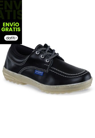 Zapatos Escolares Leader Negro Para Niña Y Niño Croydon Croydon