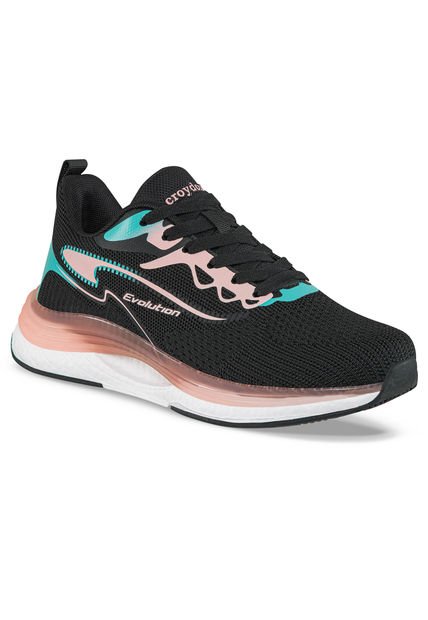Tenis Running Broxu Negro Para Mujer Croydon