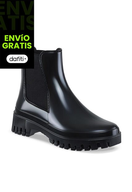 Botines Lluvia Kathie Negro Croydon Para Mujer