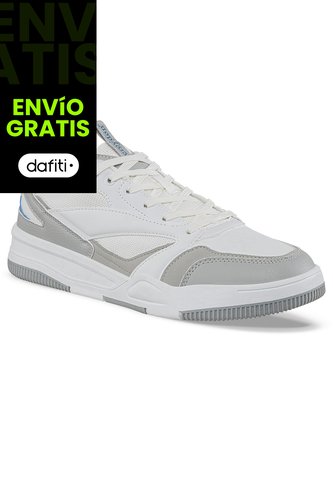 Tenis Urbanos Lynco Blanco-Gris Para Hombre Croydon Croydon