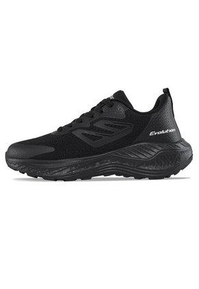 Tenis Running Oliban Negro-Negro Croydon Para Hombre