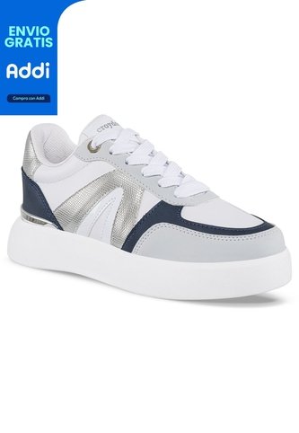 Tenis Cassie Blanco-Azul Para Mujer Croydon Croydon
