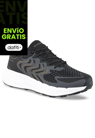 Tenis Running Krox Negro Para Hombre Croydon Croydon