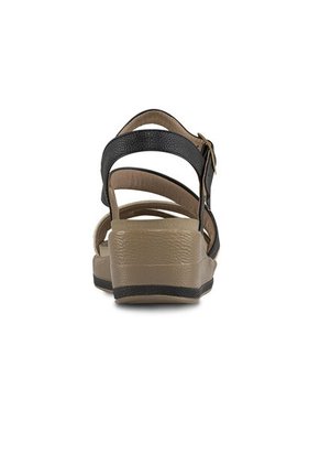 Sandalias Sindy Negro-Oro Para Mujer Croydon