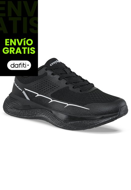 Tenis Running Sloky Negro Para Hombre Croydon