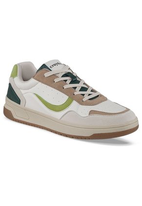 Tenis Urbanos Vonog Beige-Verde Croydon Para Hombre