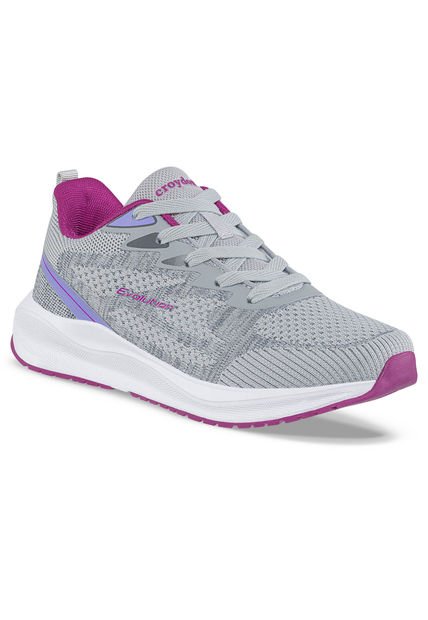 Tenis Running Lizle Gris Para Mujer Croydon