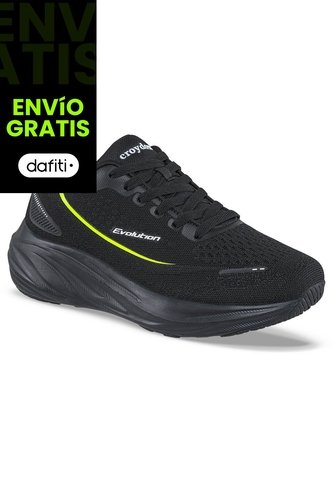 Tenis Running Fardo Negro Croydon Para Hombre Croydon