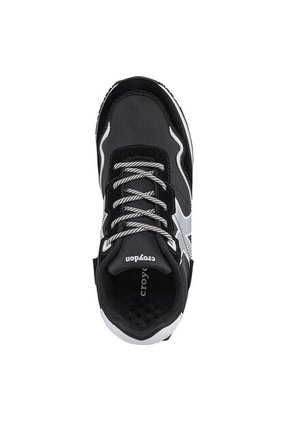 Tenis Urbanos Terniza Negro-Plata Croydon Para Mujer