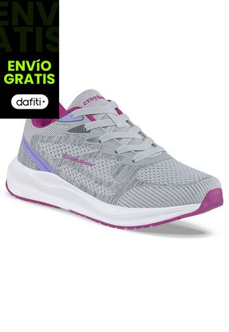 Tenis Running Lizle Gris Para Mujer Croydon Croydon
