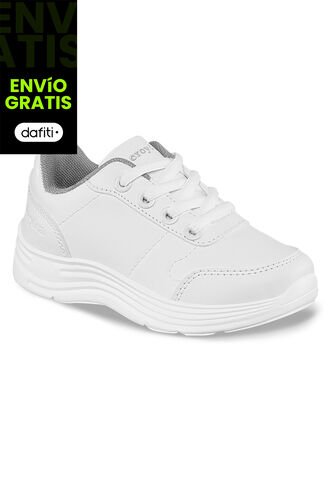 Tenis Escolares Schoology C Blanco Para Niña Y Niño Croydon Croydon