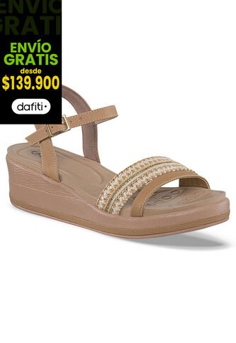 Sandalias Tacón Rosana Café Para Mujer Croydon Croydon