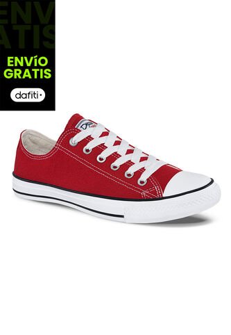 Tenis Discovery Bajo Rojo Para Hombre Y Mujer Croydon Croydon