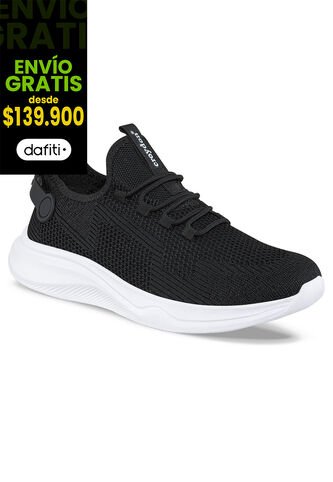Tenis Running Korp Negro-Blanco Para Hombre Croydon Croydon