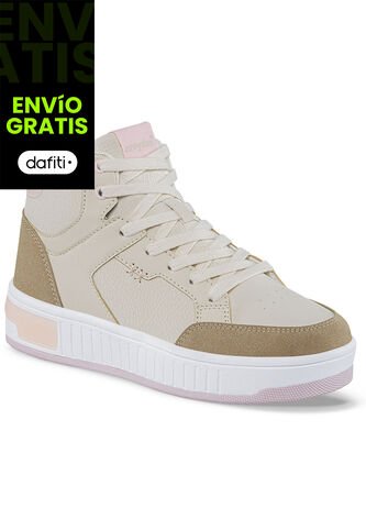 Tenis Urbanos Atrix Beige-Rosa Para Mujer Croydon Croydon