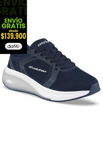 Tenis Running Dramon Azul Osc Para Niña Croydon Croydon