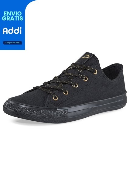 Zapatos School Cake Negro-Negro Para Mujer Croydon