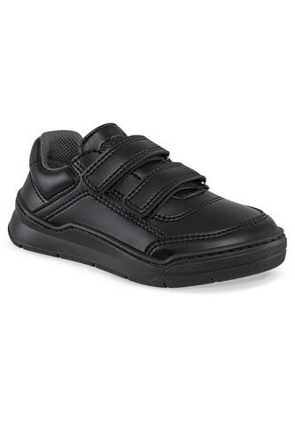 Tenis Colegio Roblo Velcro Negro Para Niño Y Niña Croydon Croydon