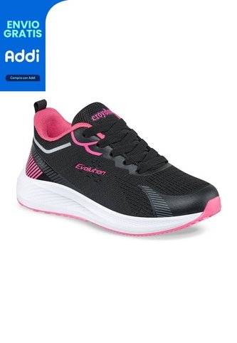 Tenis Running Tarol Negro Para Niña Croydon Croydon