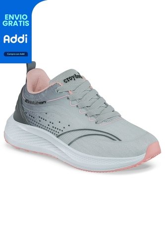 Tenis Running Sotta Gris Para Niña Croydon Croydon