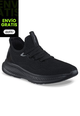 Tenis Para Caminar Oiril Negro Croydon Para Mujer Croydon